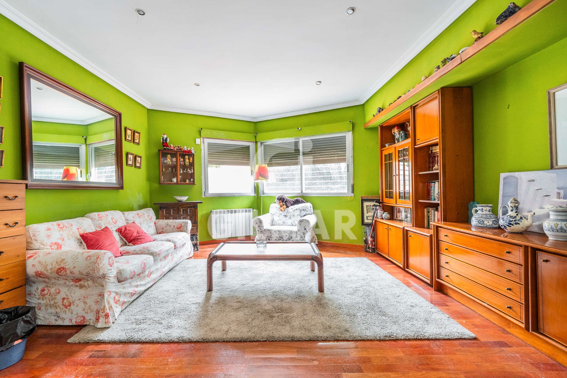 Sala d'estar de Casa o xalet en venda en  Madrid Capital amb Calefacció, Jardí privat i Terrassa