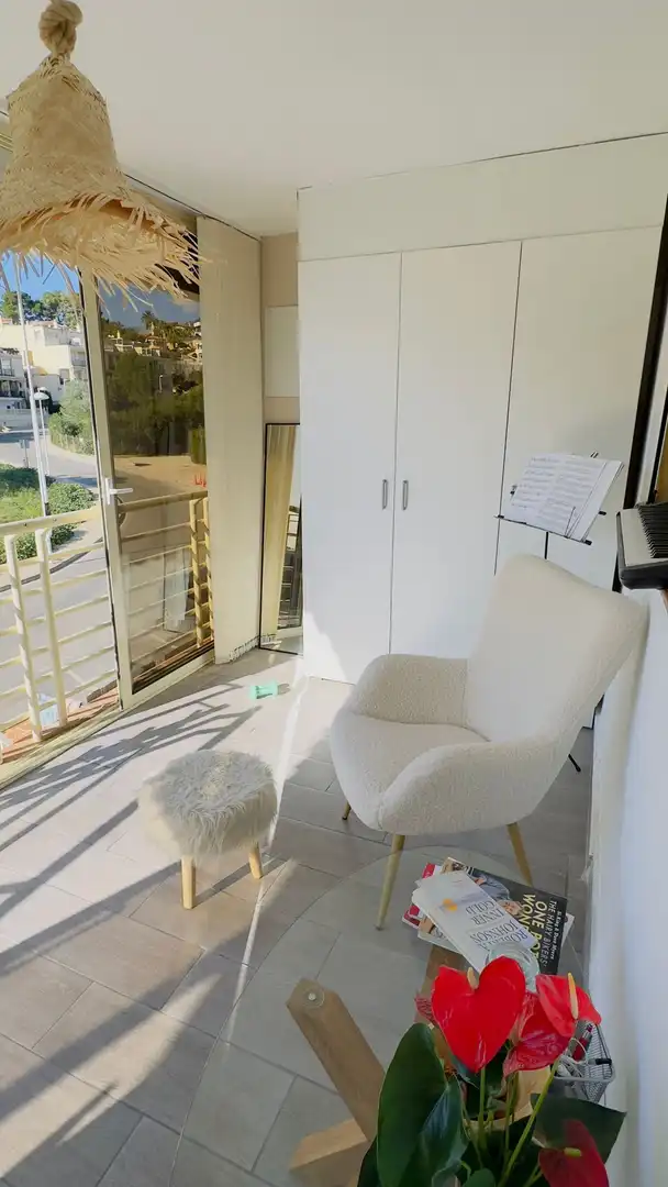 Terrassa de Apartament en venda en Calpe / Calp amb Aire condicionat, Terrassa i Piscina comunitària