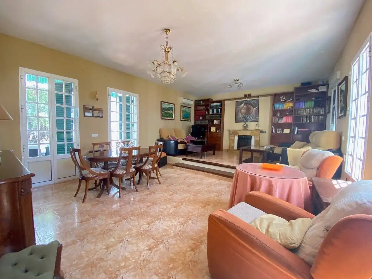 Sala de estar de Casa o chalet en venta en Aljaraque con Aire acondicionado, Jardín privado y Trastero