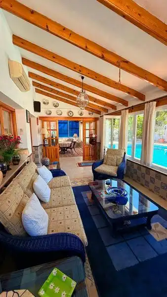Living room of Houses for sale in Benidorm  with Swimming Pool, Furnished and Oven