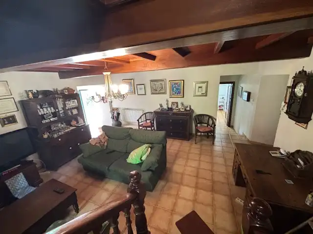 Sala d'estar de Casa o xalet de lloguer en Valdoviño amb Calefacció, Jardí privat i Parquet