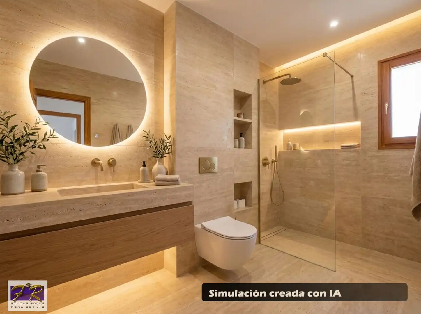 Badezimmer von Wohnung zum Verkauf in Santa Margalida mit Klimaanlage, Heizung und Terrasse