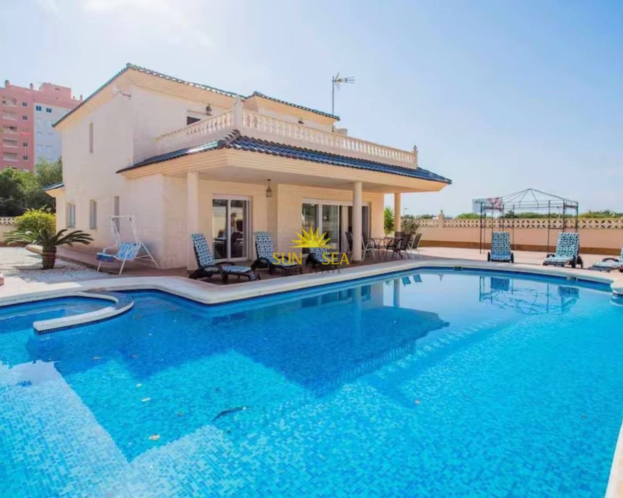 Swimming pool of House or chalet to rent in La Manga del Mar Menor  with Air Conditioner, Heating and Terrace