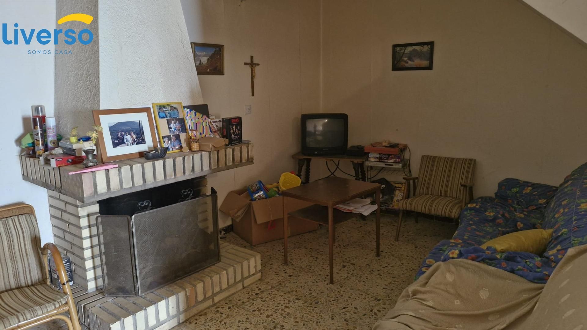 Sala d'estar de Finca rústica en venda en Castillejo de Robledo amb Balcó