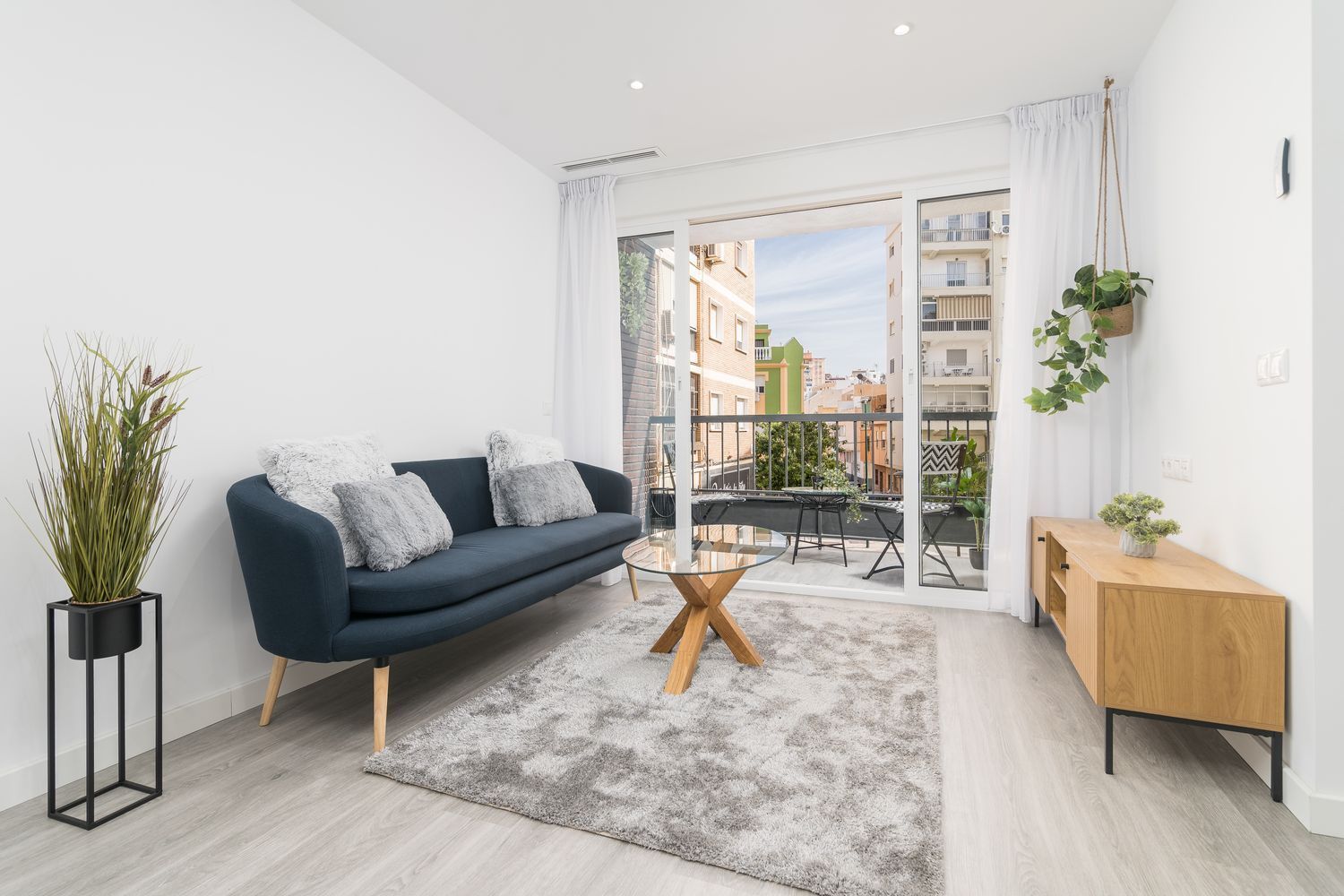 Living room of Flat to rent in Málaga Capital  with Air Conditioner, Terrace and Balcony