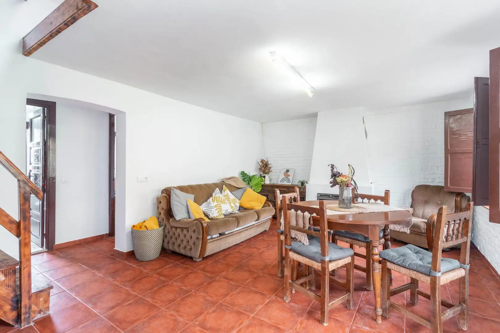 Sala de estar de Casa o chalet en venta en Burón con Jardín privado y Amueblado