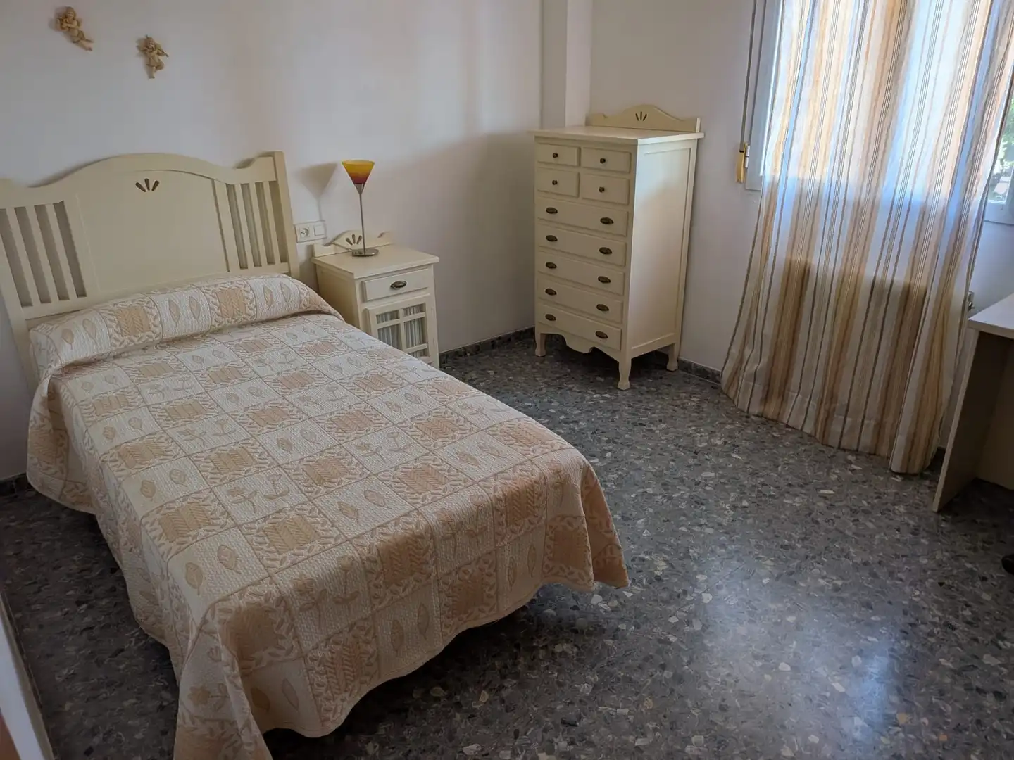 Bedroom of Flat for rent in Alhendín  with Air Conditioner, Heating and Terrace