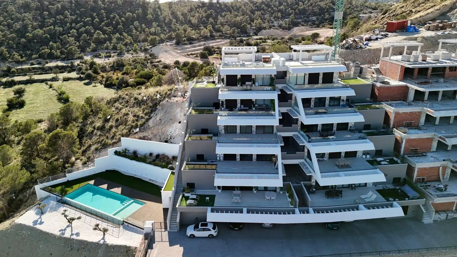 Vista exterior de Apartament en venda en Finestrat amb Aire condicionat, Calefacció i Terrassa
