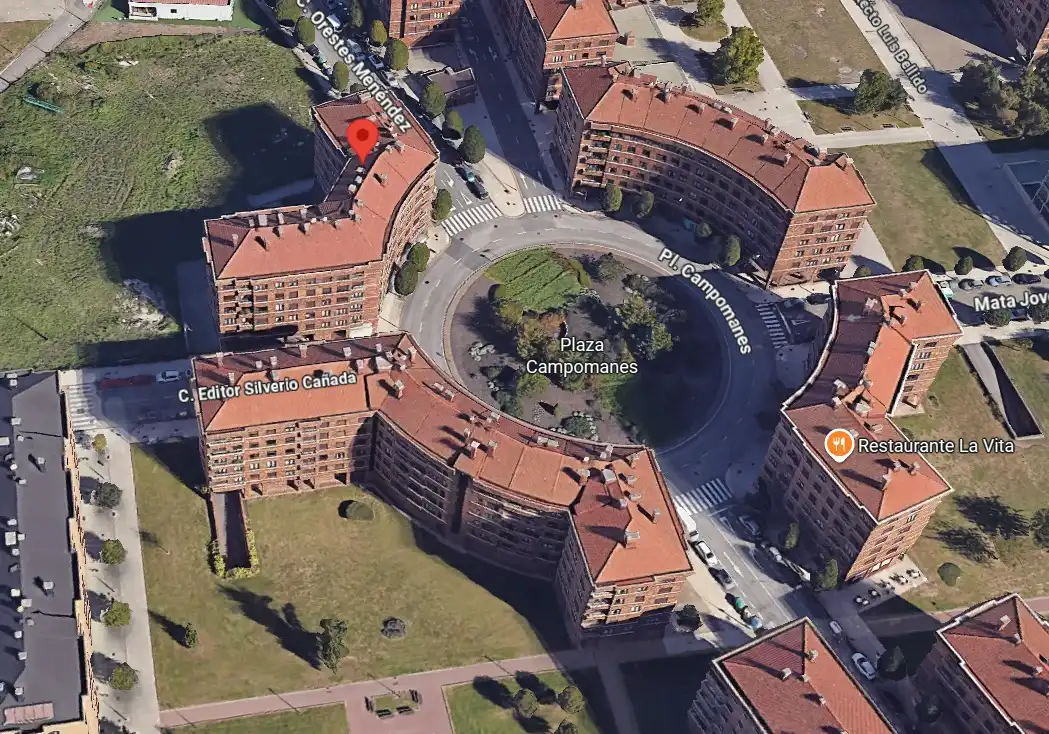 Vista exterior de Garaje en venta en Gijón 