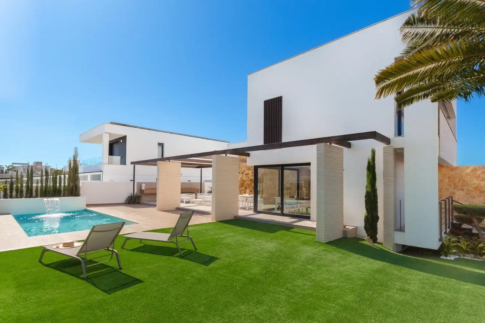 Terrassa de Casa o xalet en venda en Orihuela amb Aire condicionat, Jardí privat i Terrassa