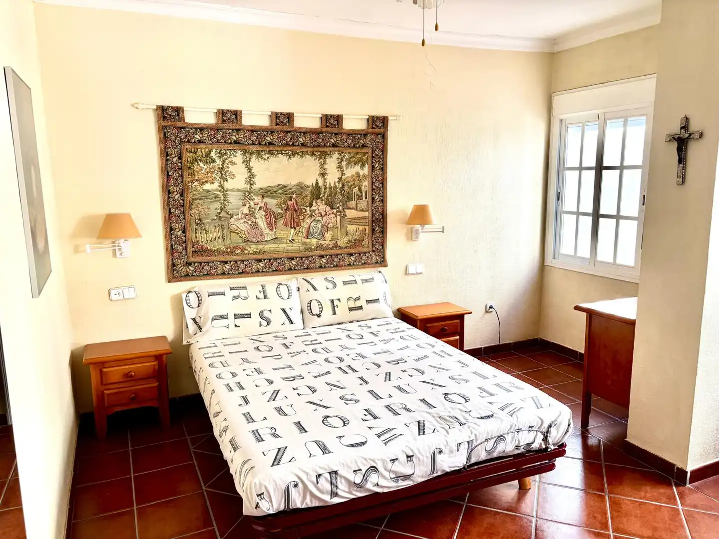 Schlafzimmer von Wohnung zur Miete in Sanlúcar de Barrameda mit Klimaanlage, Heizung und Möbliert