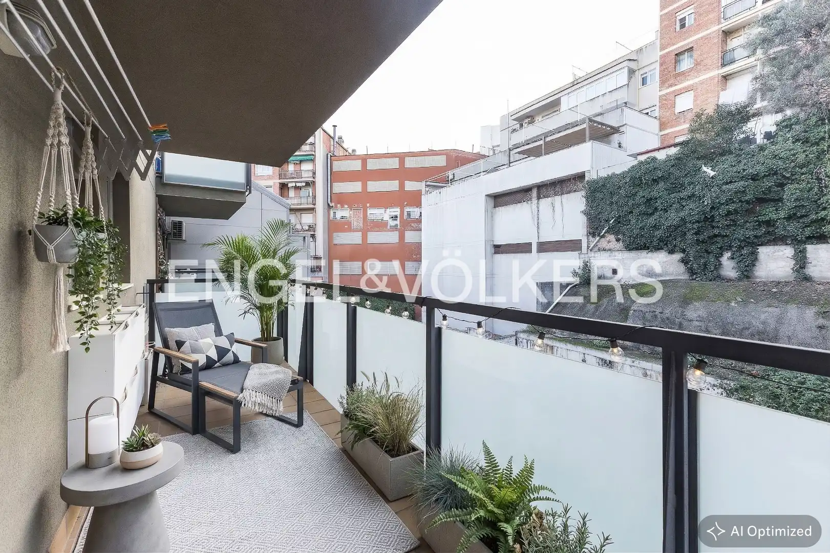 Balcony of Flat for sale in Barcelona  with Air Conditioner, Heating and Parquet flooring