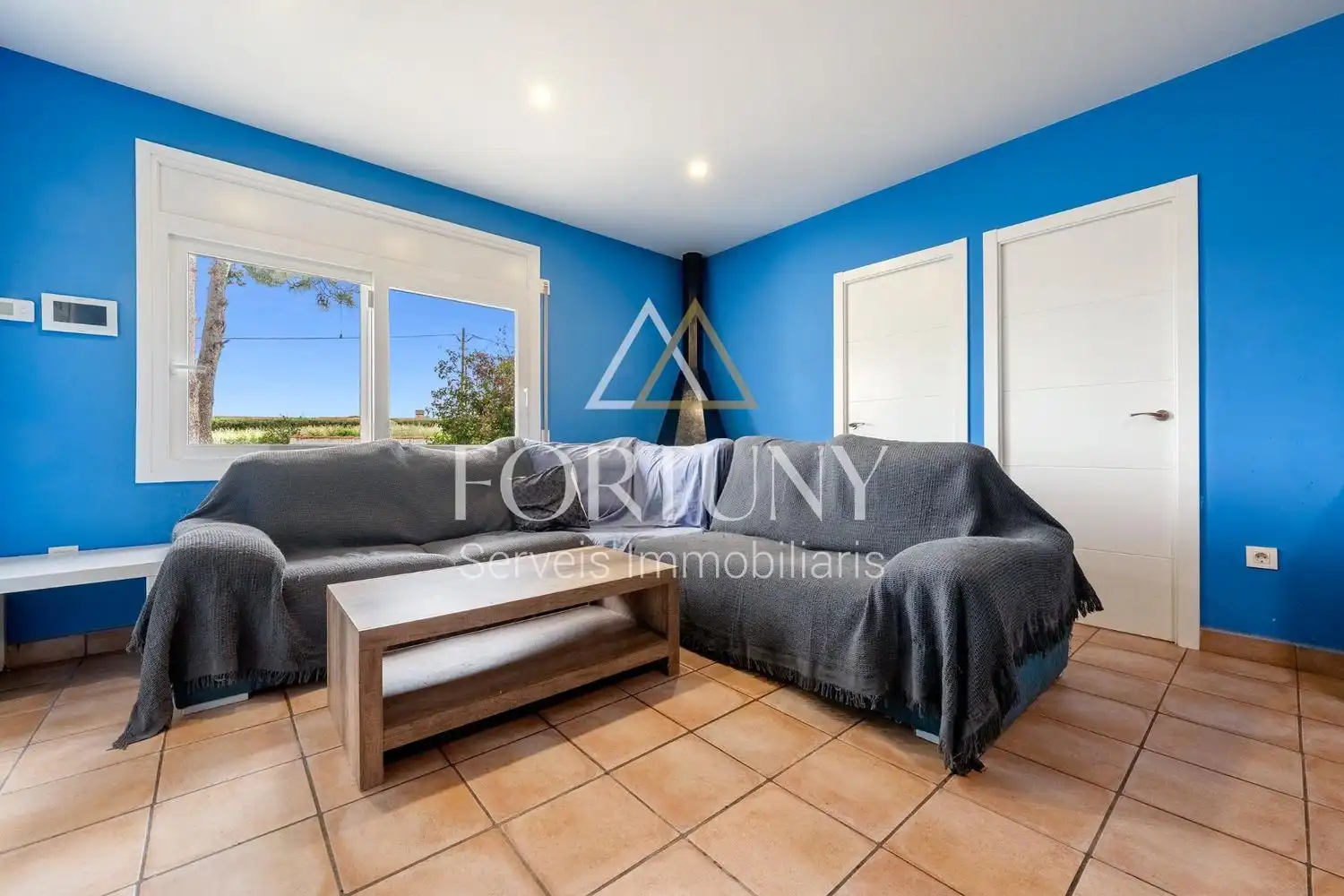 Sala de estar de Casa o chalet en venta en Alcover con Aire acondicionado y Piscina
