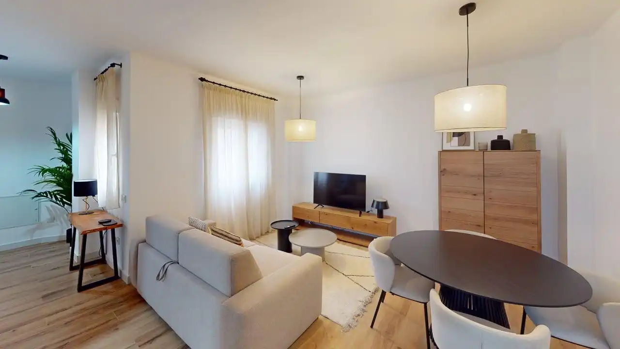 Wohnzimmer von Wohnung zum Verkauf in Málaga mit Klimaanlage, Heizung und Möbliert