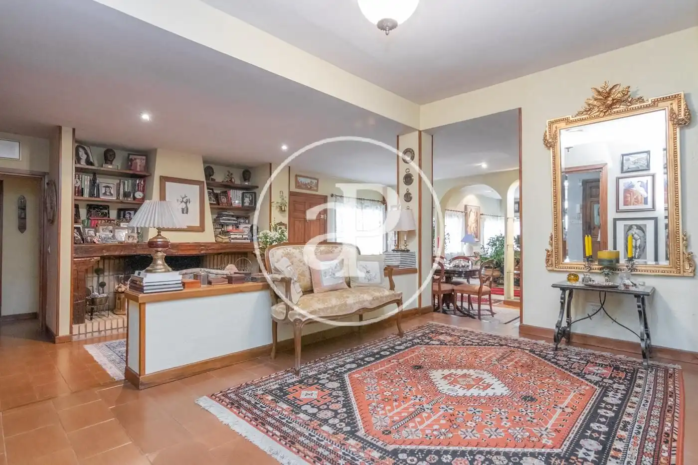 Living room of Houses for sale in Madrid  with Heating, Private garden and Terrace