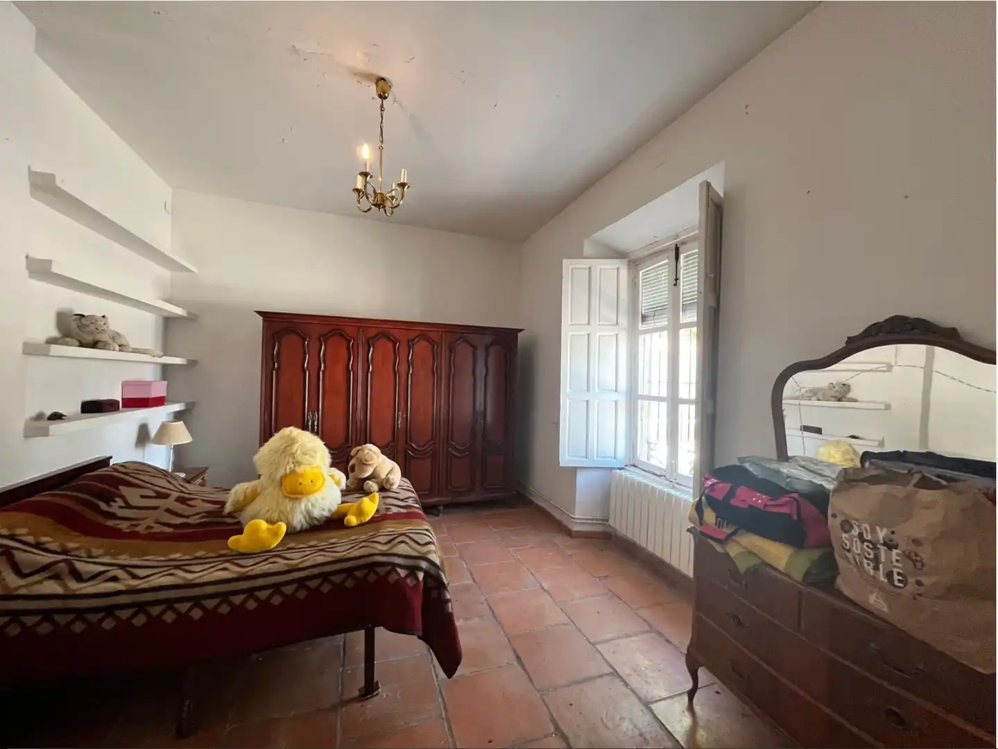 Bedroom of Houses for sale in Cañada de Calatrava  with Air Conditioner, Private garden and Storage room