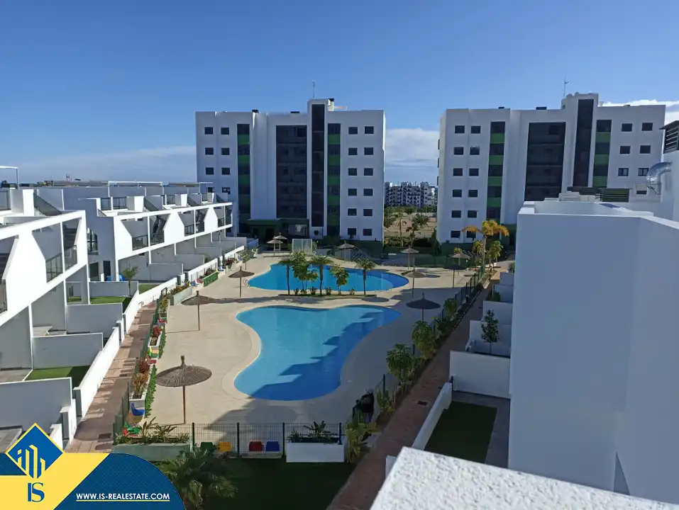 Vista exterior de Apartamento en venta en Pilar de la Horadada con Terraza, Amueblado y Piscina comunitaria