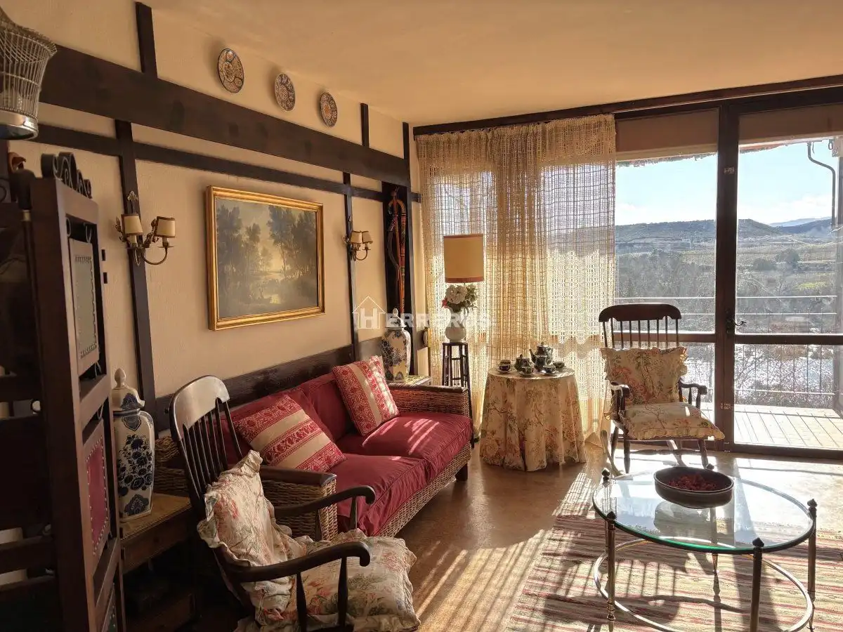 Sala de estar de Apartamento en venta en Lanciego / Lantziego con Calefacción, Terraza y Amueblado