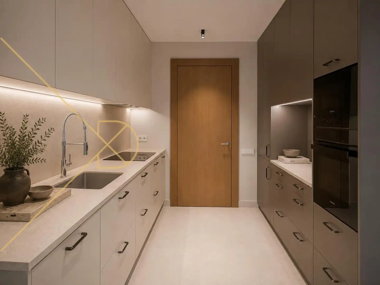 Kitchen of Flat for rent in Barcelona  with Air Conditioner, Heating and Terrace