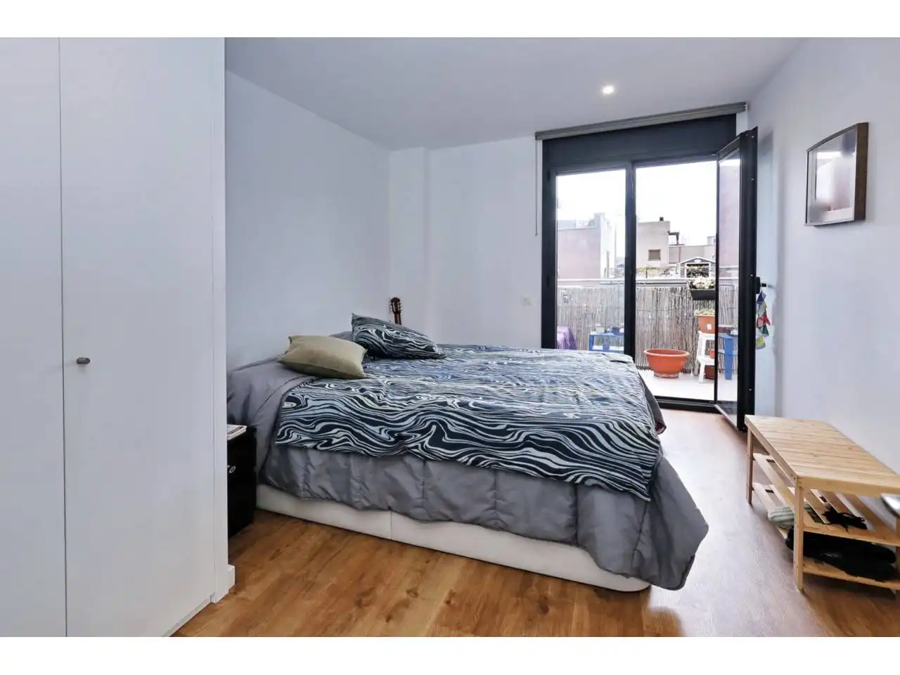Schlafzimmer von Wohnung zum Verkauf in Barcelona mit Klimaanlage, Heizung und Parkett