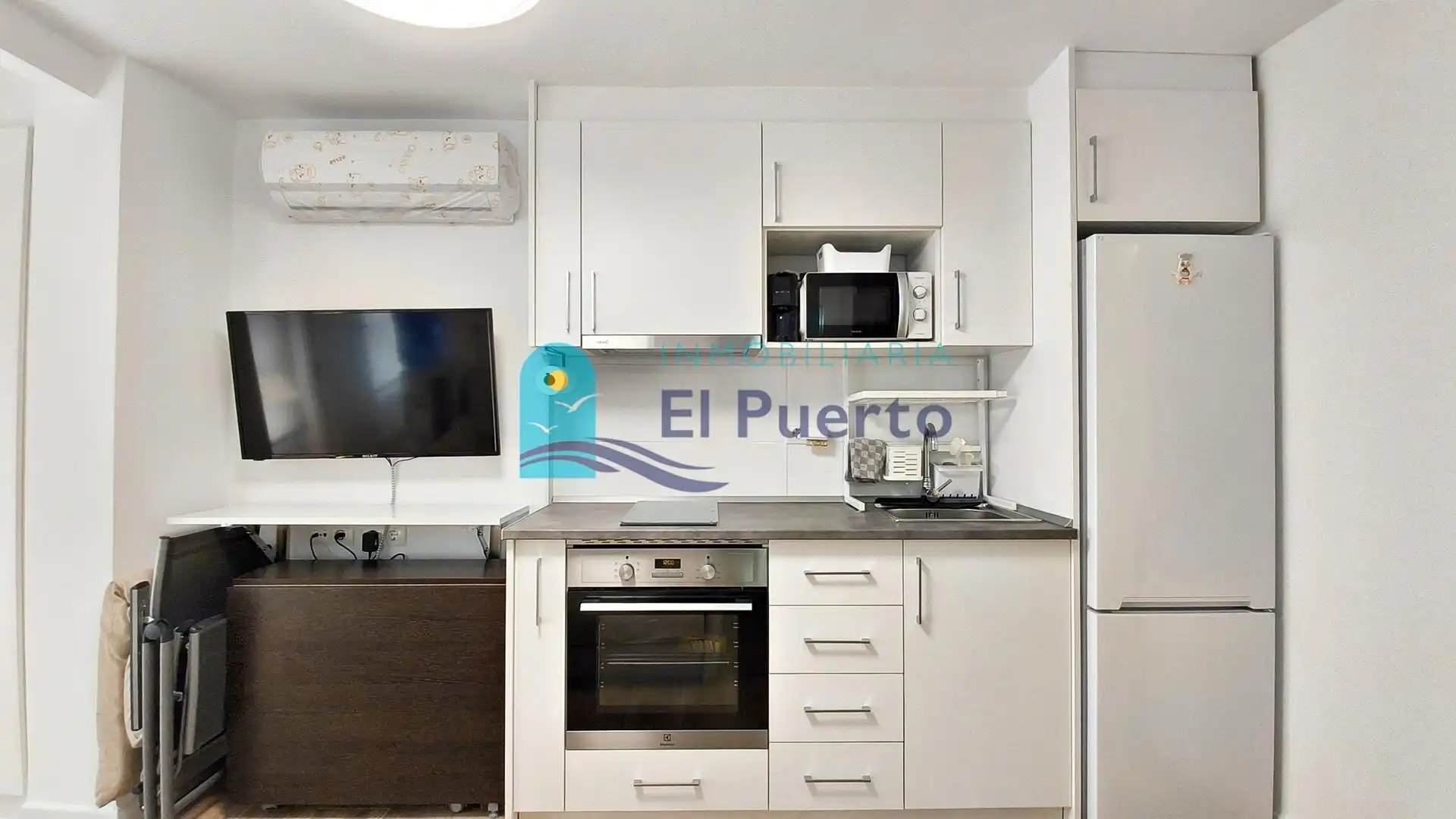 Cocina de Apartamento en venta en Mazarrón con Aire acondicionado, Calefacción y Amueblado