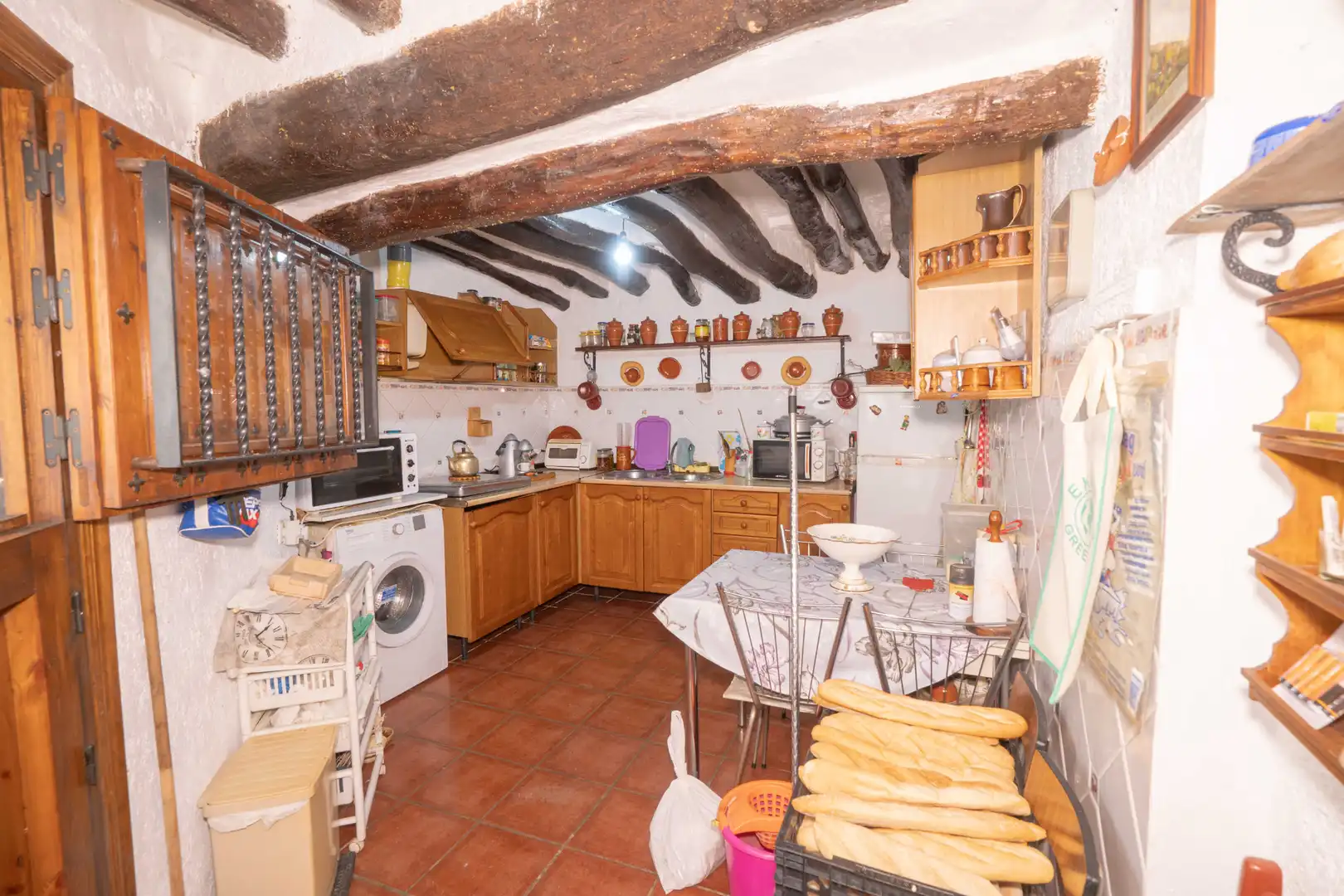 Cocina de Casa adosada en venta en Paterna del Río con Amueblado y Balcón