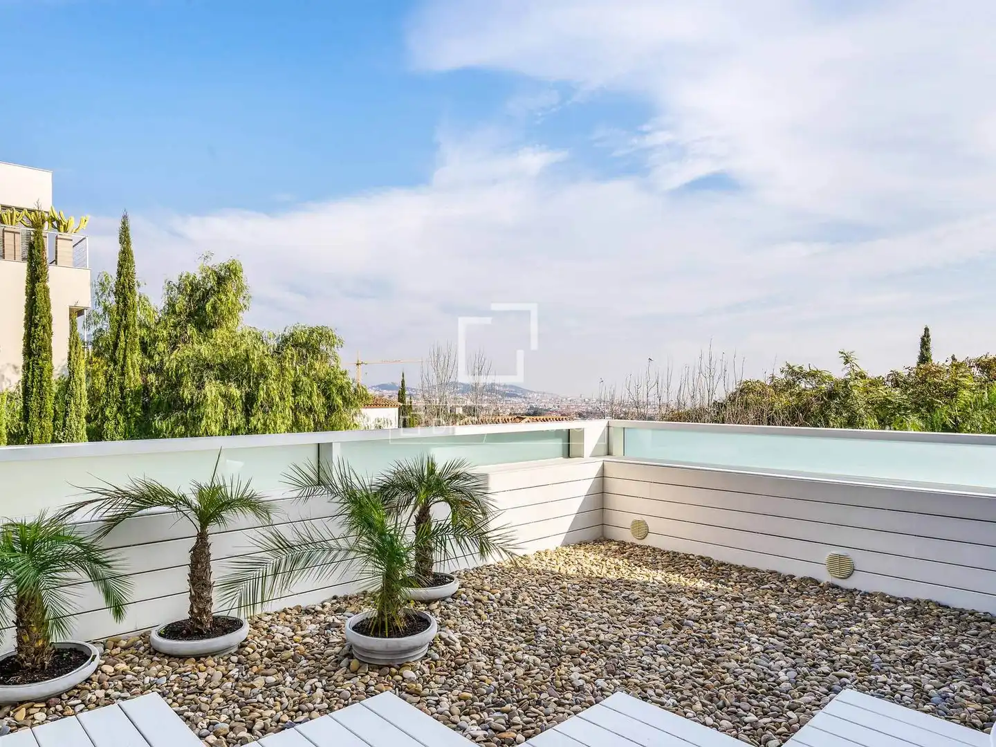 Terrassa de Casa o xalet en venda en Barcelona amb Aire condicionat, Calefacció i Jardí privat