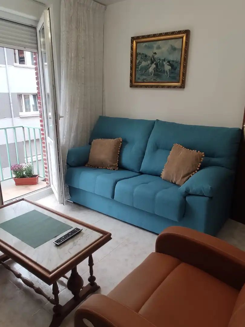 Living room of Flat for rent in Gijón   with Heating, Furnished and Oven
