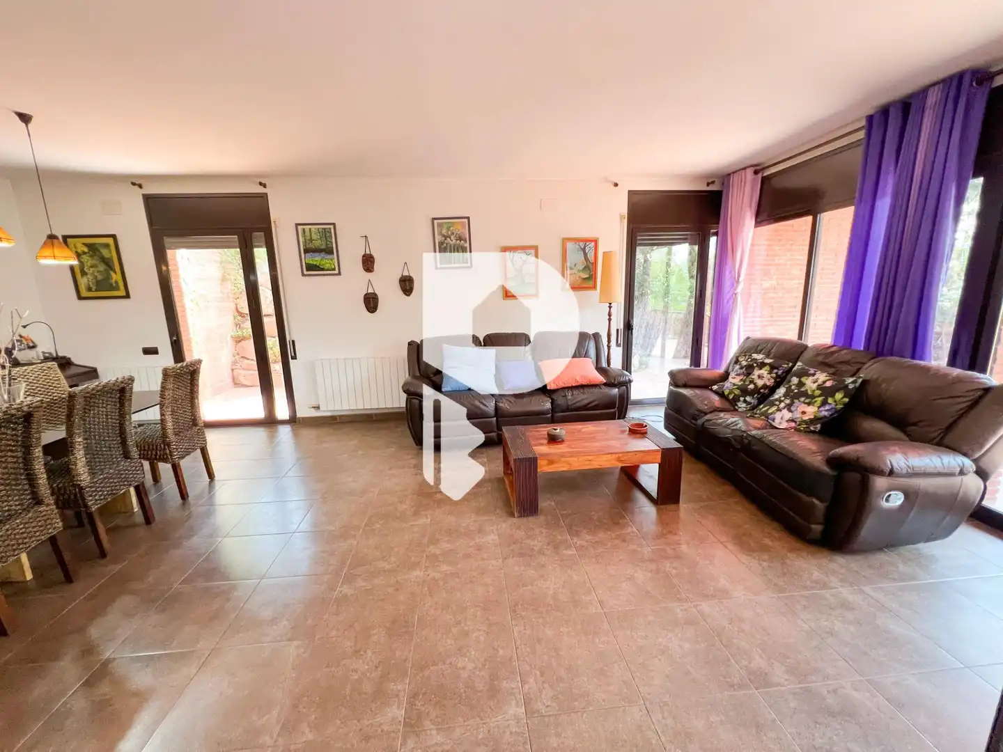 Living room of Houses for sale in Pallejà  with Heating, Private garden and Terrace