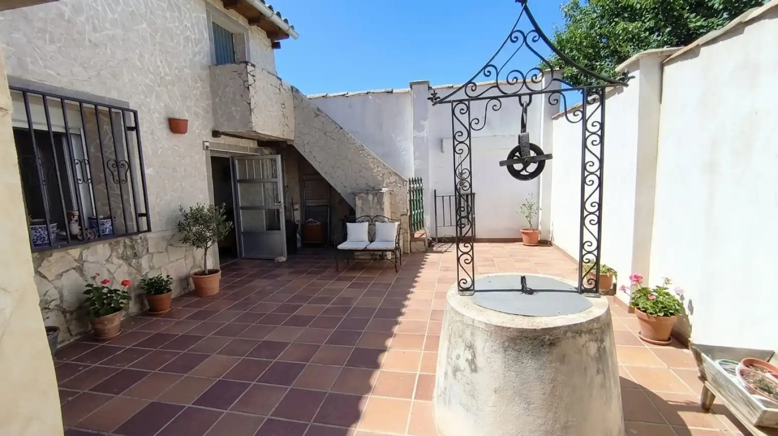 Terrassa de Casa adosada en venda en Grajal de Campos amb Calefacció i Moblat