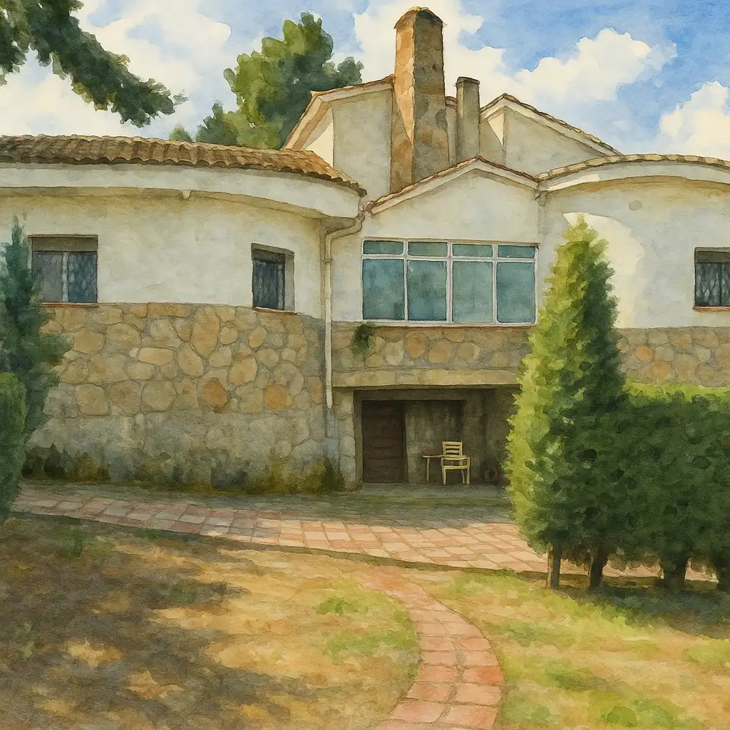 Vista exterior de Casa o chalet en venta en Batres con Calefacción, Jardín privado y Terraza
