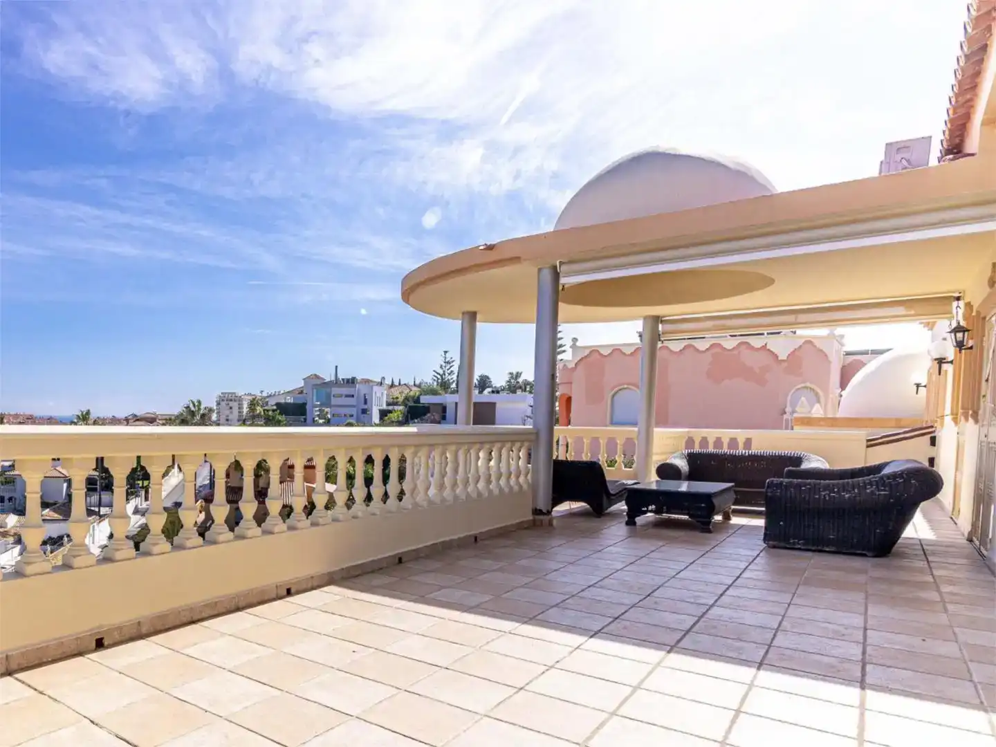 Terraza de Casa o chalet en venta en Benalmádena con Aire acondicionado, Piscina y Balcón
