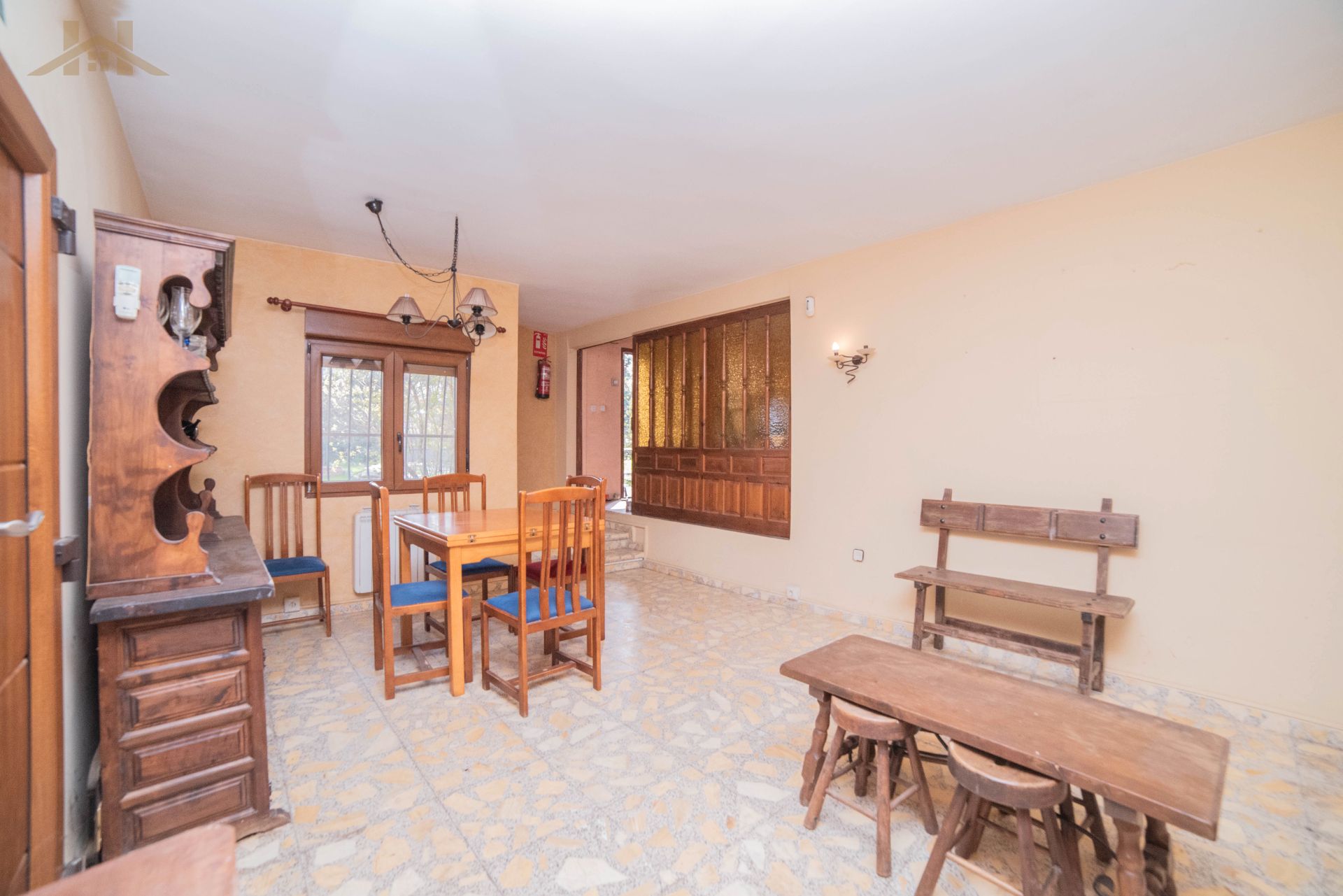 Dining room of Houses for sale in Cadalso de los Vidrios  with Air Conditioner, Heating and Private garden