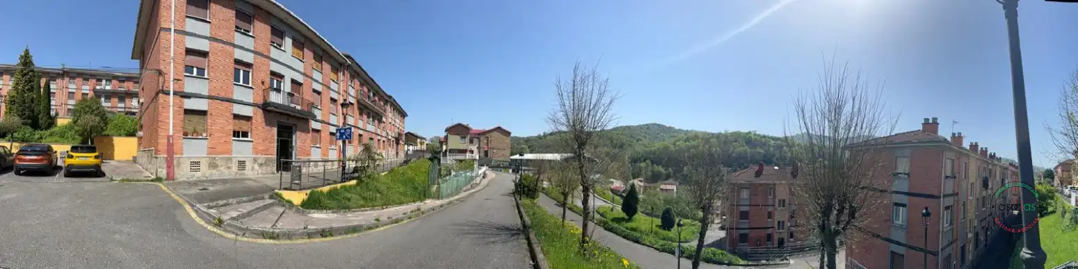Exterior view of Flat for sale in Langreo  with Heating, Private garden and Storage room