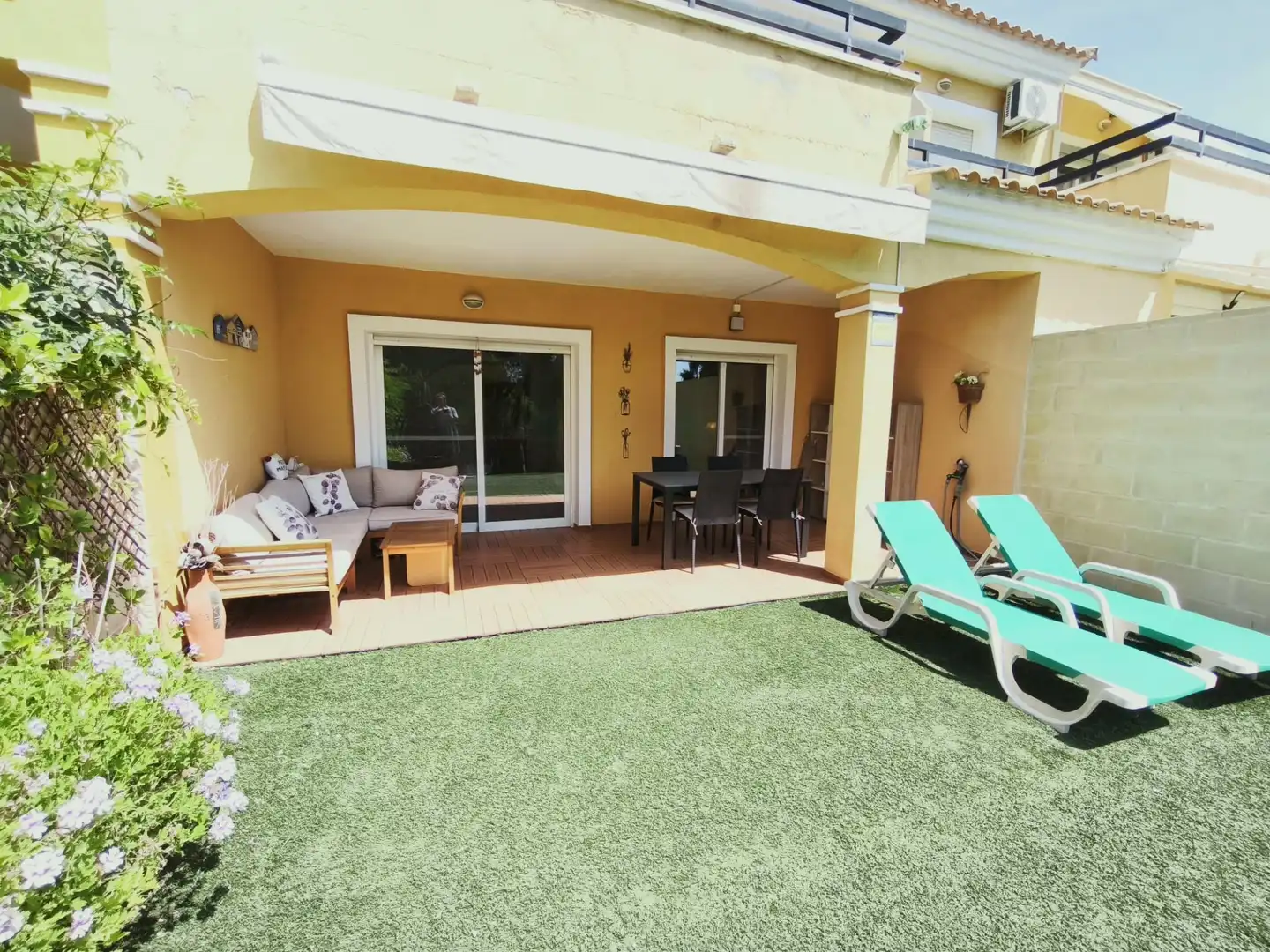 Terrace of Detached homes for rent in Mutxamel  with Air Conditioner, Heating and Private garden