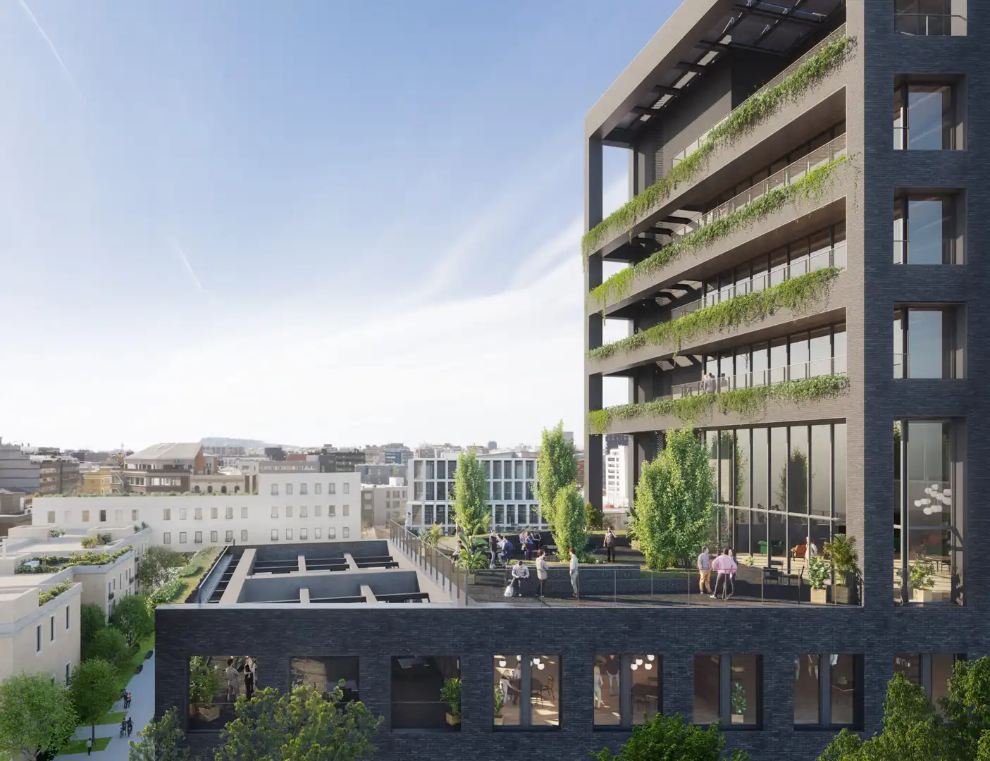 Vista exterior de Oficina de alquiler en Barcelona con Aire acondicionado y Terraza