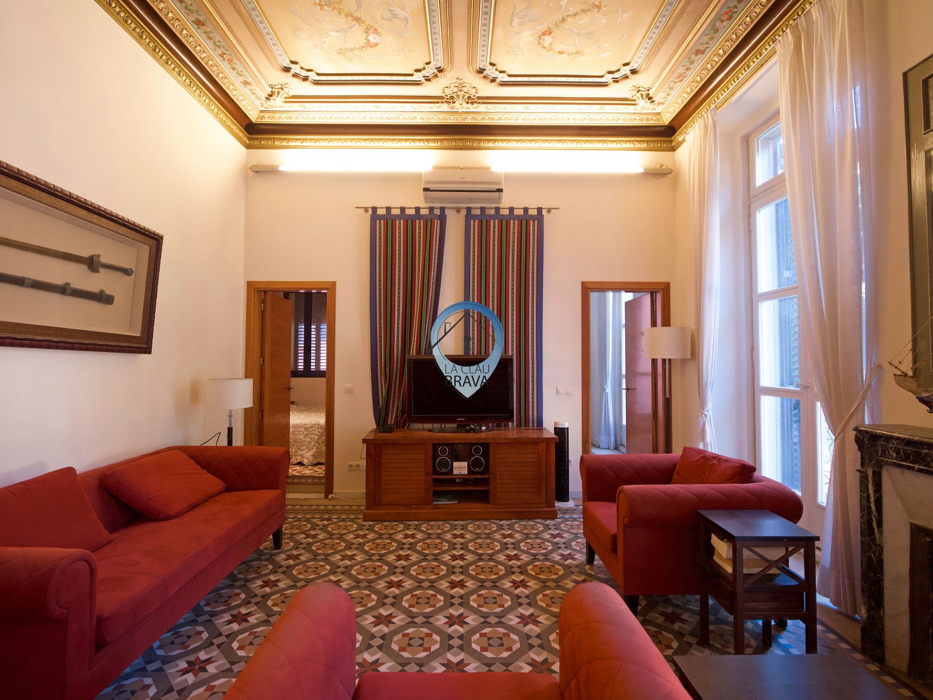 Sala d'estar de Pis en venda en Sant Feliu de Guíxols amb Aire condicionat, Calefacció i Moblat