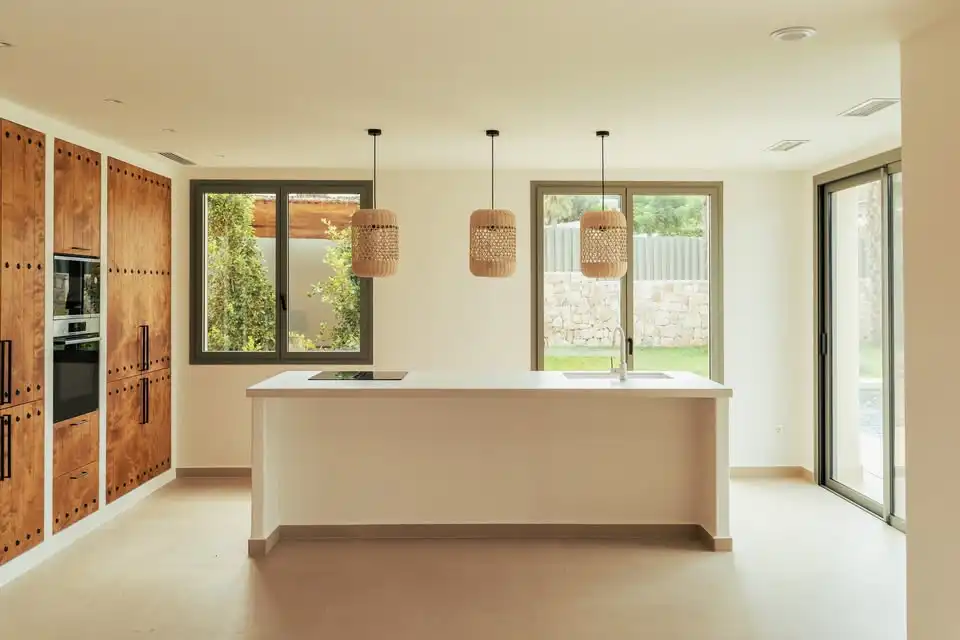 Cocina de Casa o chalet en venta en Jávea / Xàbia con Aire acondicionado y Jardín privado