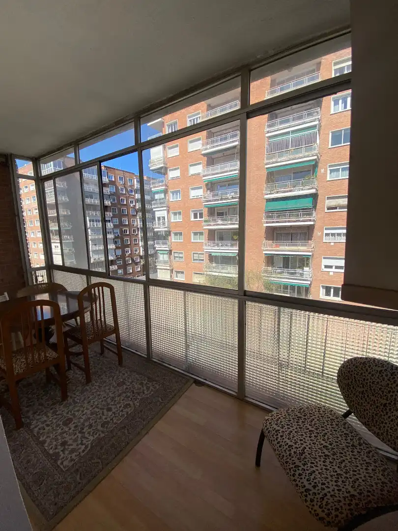 Terrasse von Wohnung zur Miete in Madrid mit Heizung, Parkett und Möbliert