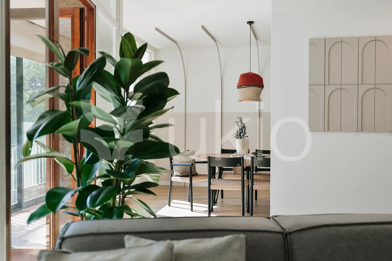 Sala d'estar de Apartament de lloguer en Barcelona amb Aire condicionat, Calefacció i Moblat