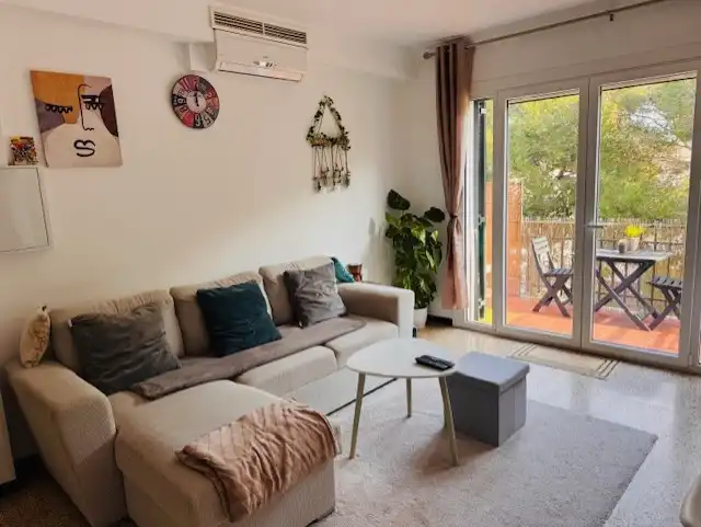 Living room of Flat for sale in Manacor  with Air Conditioner, Furnished and Balcony