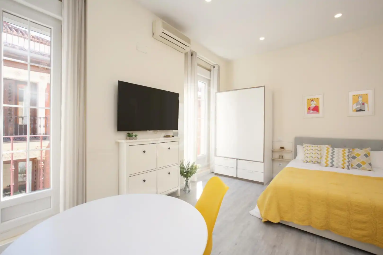 Habitación de Piso de alquiler en Madrid con Aire acondicionado, Calefacción y Amueblado