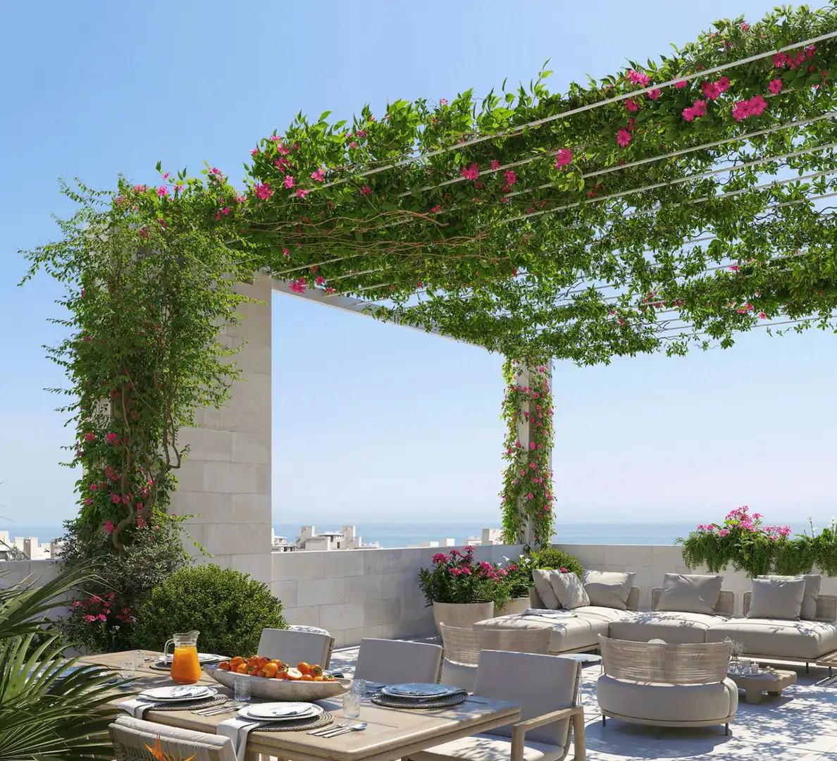 Terrace of Apartments for sale in Estepona  with Air Conditioner, Heating and Terrace