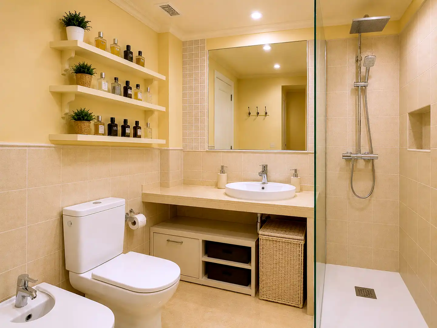 Bany de Apartament en venda en Estepona amb Aire condicionat, Terrassa i Piscina