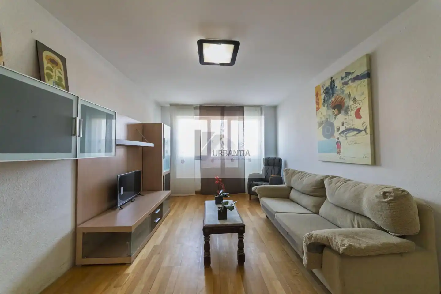 Sala de estar de Planta baja en venta en Larraga con Calefacción, Parquet y Terraza