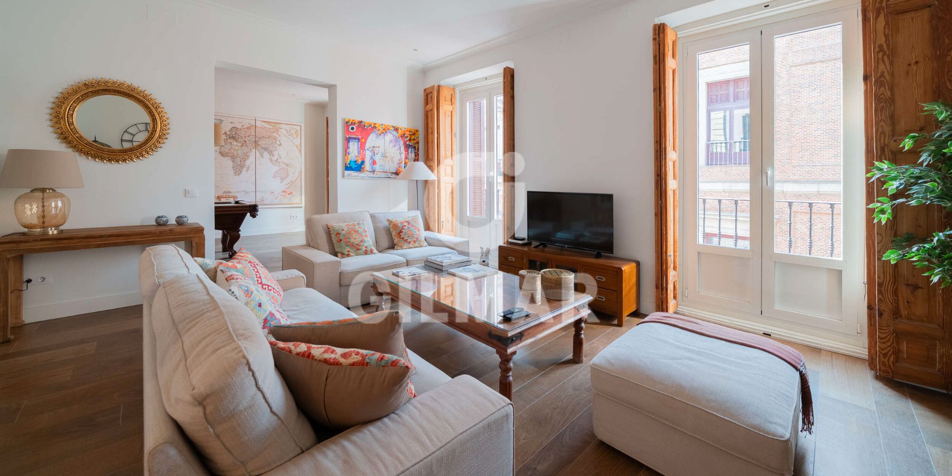 Sala de estar de Piso en venta en  Madrid Capital con Aire acondicionado, Calefacción y Amueblado