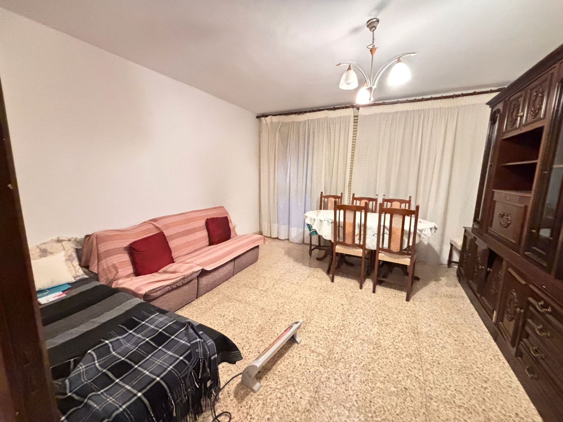 Living room of Flat for sale in  Lleida Capital  with Furnished, Oven and Washing machine