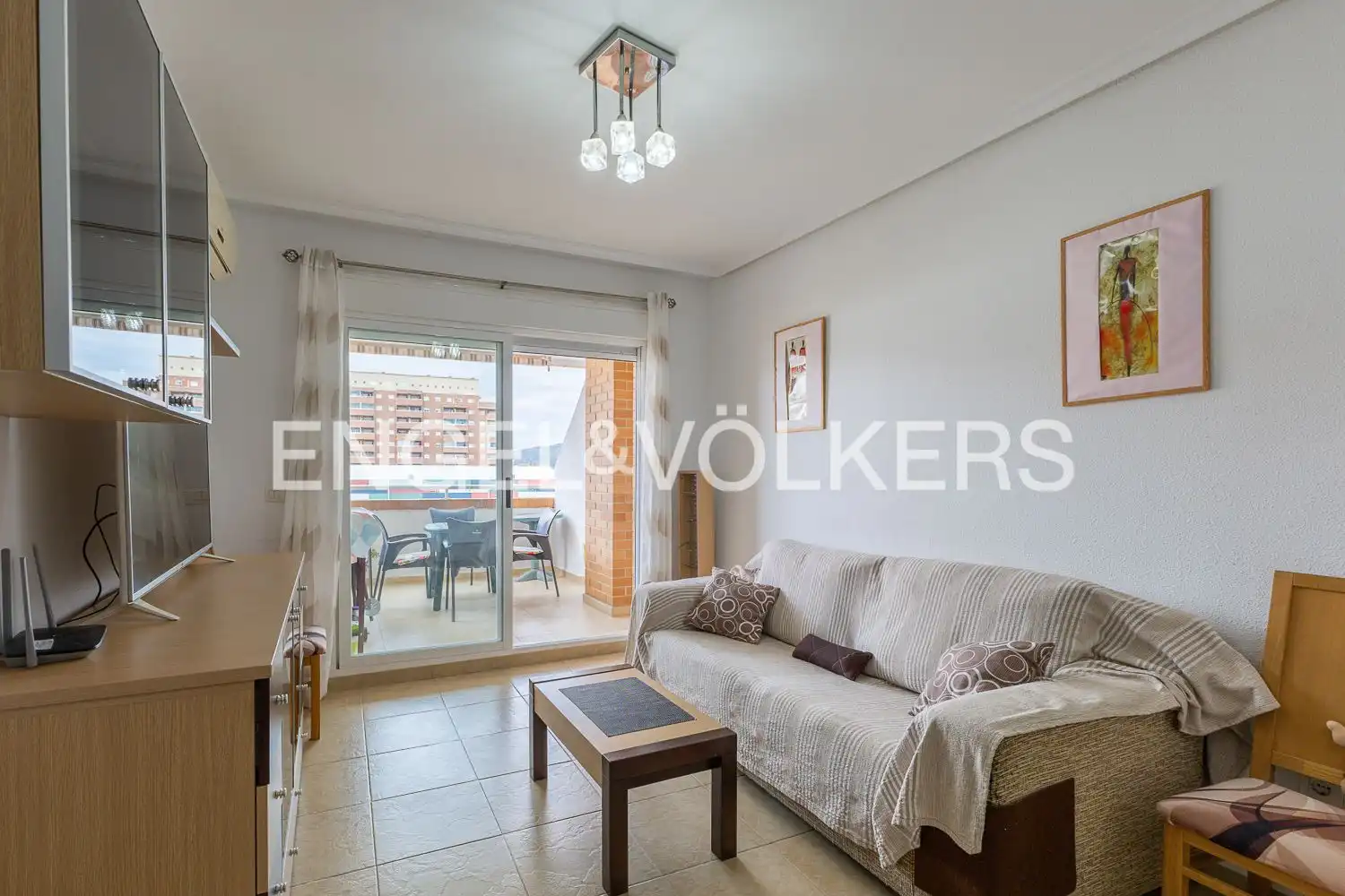 Sala d'estar de Pis en venda en Oropesa del Mar / Orpesa amb Aire condicionat, Calefacció i Terrassa