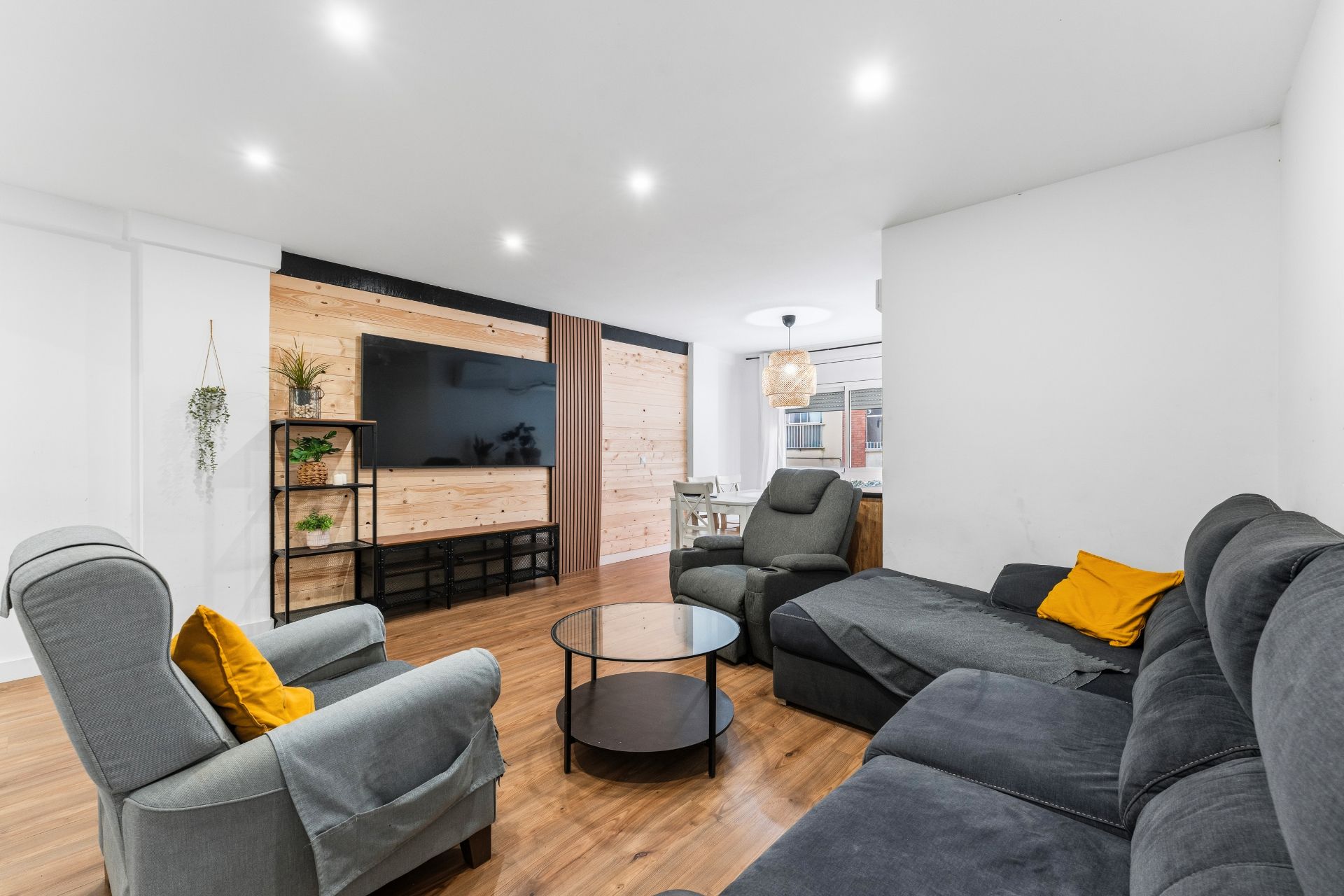 Sala de estar de Piso en venta en Reus con Aire acondicionado, Calefacción y Parquet