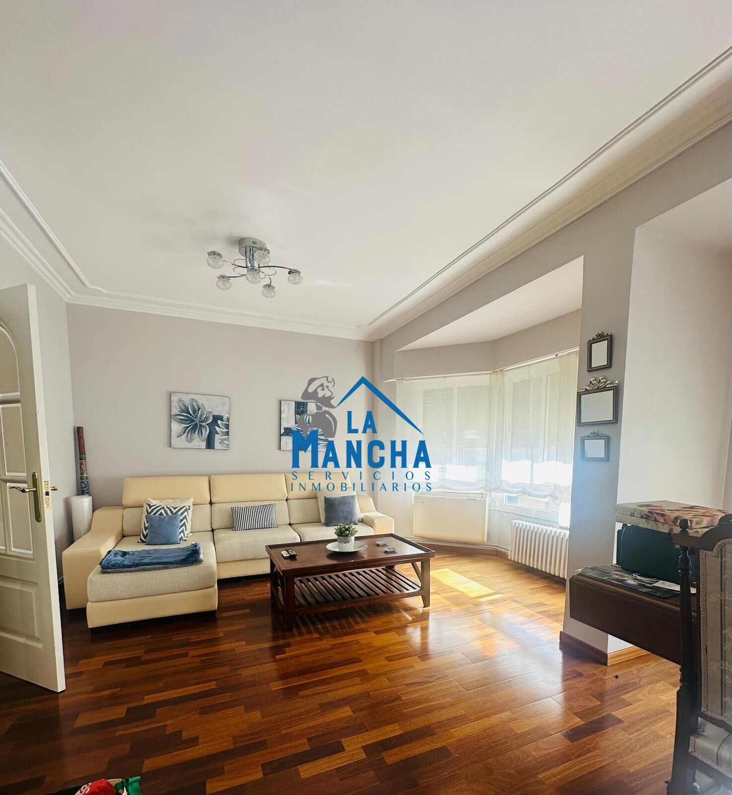 Living room of Flat for sale in  Albacete Capital  with Air Conditioner, Heating and Furnished